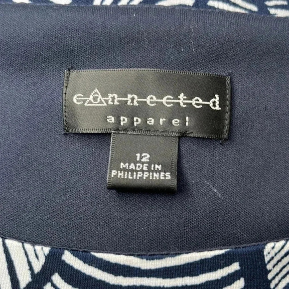 Connected Apparel 1/2 Sleeve Wrap  Dress - Picture 9 of 10